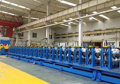 Corrugated board cold bending production line