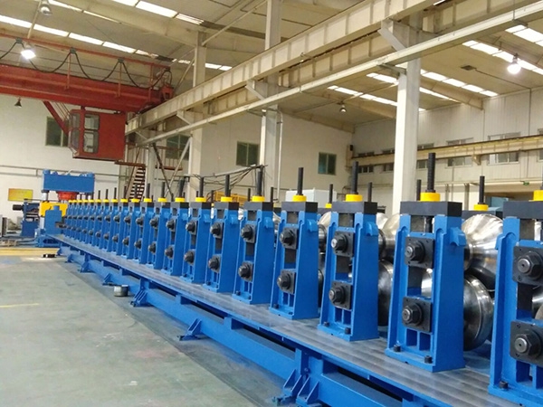 Culvert corrugated board production line